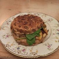 Vegan sandwich at vevi Café - vegan specialities in Cologne