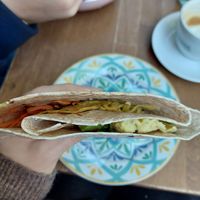 Wrap Egghart at vevi Café - vegan specialities in Cologne