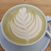 Matcha Latte at vevi Café - vegan specialities in Cologne