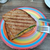 Egg toast at vevi Café - vegan specialities in Cologne