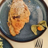 Croissant with cookie dough at vevi Café - vegan specialities in Cologne