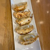 Vegan gyoza!  at Stripe Noodles in Chatan