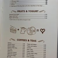 Dessert and coffee tea etc at Popolo in Mykonos