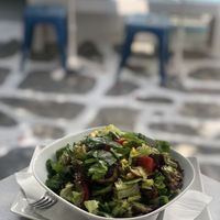 Salad at Popolo in Mykonos
