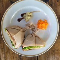 Marinated veg sandwich at Ploughman's Lunch Bakery in Okinawa