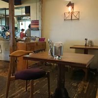 Small seating availability at Ploughman's Lunch Bakery in Okinawa