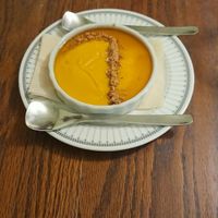 (vegan) pumpkin dessert. at Ploughman's Lunch Bakery in Okinawa