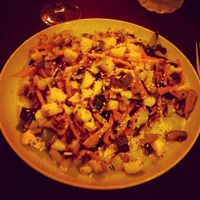 Wok vegetables, with tofu and cashew nuts at Abrigo da Alma in Tomar