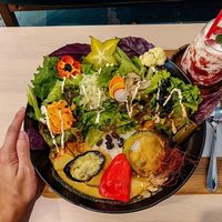 Big portion at Detox Cafe Felicidad in Okinawa