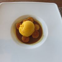 dessert (photo from 2015) at Grand Hotel Opduin in De Koog