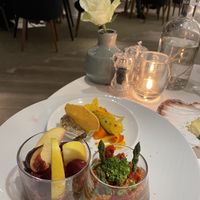 Vegan starters  at Grand Hotel Opduin in De Koog