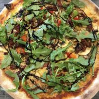 Pesto and walnuts pizza  at Bella Pizza in Raettvik