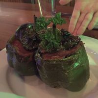 Stuffed Peppers  at Cha Chi's in Placencia