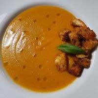 Lentil soup at Kulinarium in Sibiu
