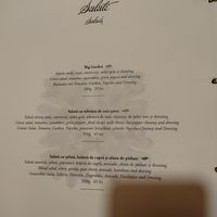 Menu at Kulinarium in Sibiu