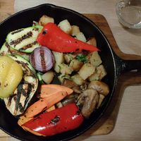 Vegetables pan at Kulinarium in Sibiu