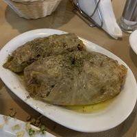 pasus with legumes (stuffed cabbage leaves)  at Noah's Ark in Kos
