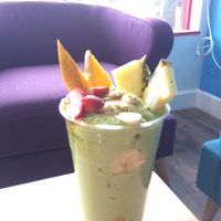 The fruit cocktail! at Frooza in Monrovia