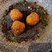 Arancini balls  at The Swallow's Nest in Halesowen