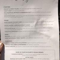 Menu may 2019 at The Talbot in Stoke-on-trent
