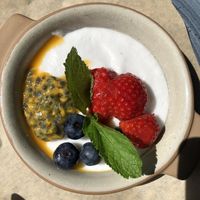 Coconut vegan panna cotta   at The Talbot in Stoke-on-trent