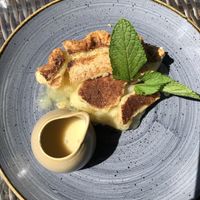 Vegan Bramley apple pie  at The Talbot in Stoke-on-trent