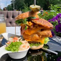 The 'Pablo Escobar' burger was literally insane at Lily Burger Express in Berlin