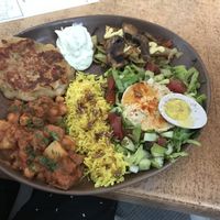 Check out the vegan egg! at Light Frank in Gran Canaria