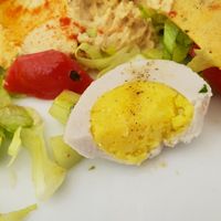 vegan egg! at Light Frank in Gran Canaria