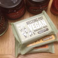 Some of the vegan options from the shop  at The Garlic Farm in Sandown