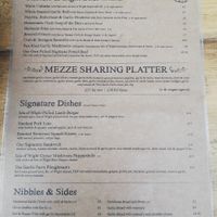 Lunch menu feb 2019 at The Garlic Farm in Sandown