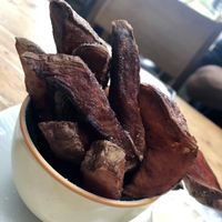 Sweet potato wedges at The Garlic Farm in Sandown