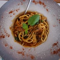 Pasta at Pane & Vino in Evora