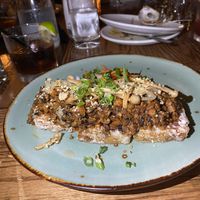 Crispy rice dish  at Beauty & Essex in Hollywood