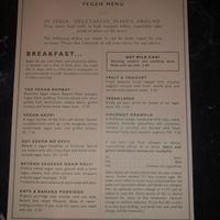 Vegan menu 1 at Dishoom - Carnaby in London