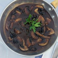 Sauteed mushrooms at Markakis Restaurant - Piso Livadi Paros in Paros