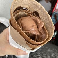 Galette and chocolate vegan  ice cream at Bon Bon Fait Maison - Maybe closed in Mykonos