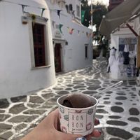 Chocolate vegan ice cream  at Bon Bon Fait Maison - Maybe closed in Mykonos