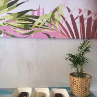 Pistachio, hazelnut-chocolate and hazelnut-cold brew   at Anjuna Ice Pops - Raday Utca in Budapest