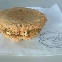 Cookie sandwich at Linden Organic in Gilbert