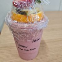 Strawberry Smoothie at Linden Organic in Gilbert