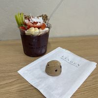 Açai bowl and cookie dough protein bowl 😋   at Linden Organic in Gilbert