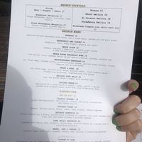 Page 2 of menu  at The Montauk Beach House in Montauk