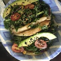 Avocado tacos at Leahi Health - Aina Haina in Honolulu
