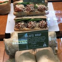 Vegan sandwich/wrap selection. at fresh&co - 85th & Lexington in New York City