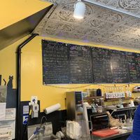 menu boards at Alley Cat Cafe in Ithaca