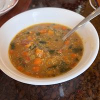 Kale soup.   at Alley Cat Cafe in Ithaca