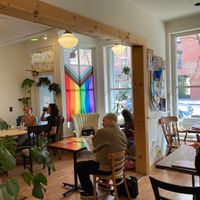 Inside at Alley Cat Cafe in Ithaca