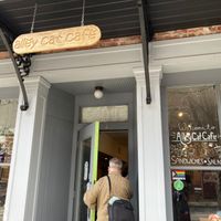 Entrance at Alley Cat Cafe in Ithaca