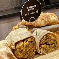 burrito  at Gregory's Coffee - 7th Ave in New York City